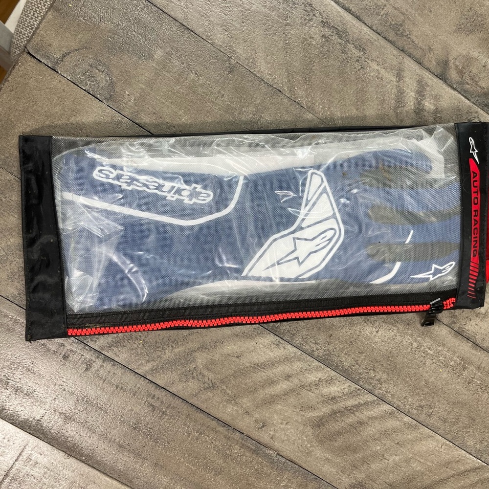 Alpinestars Tech-1 Start V2 Rally Racing Gloves Fire Proof Sz Large Blue - Picture 4 of 5